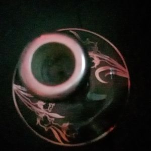 Vintage crystal candle holder